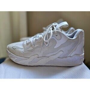 Puma LaMelo Ball MB.03 Lo White Grey Fog Basketball 310384-03 Men's Size 8